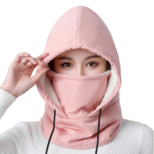 Hemousy Coprifaccia con Cappuccio | Scaldacollo In Pile Impermeabile,Cappello Da Sci Con Cappuccio Per Freddo - Per Corridori Ciclisti Motociclisti Escursionismo Pendolarismo Sport Invernali