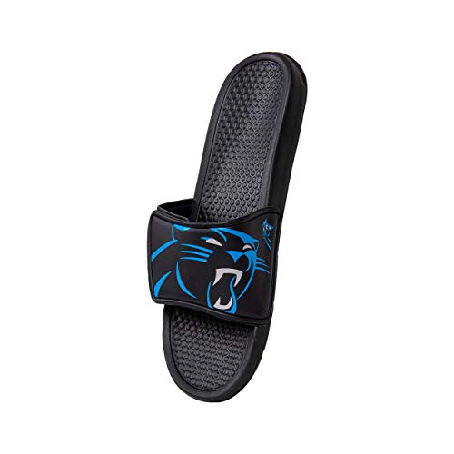 Image of FOCO mens NFL Team Cropped Big Logo Shower Sport Slide Flip Flop Sandals | Casual Sandals