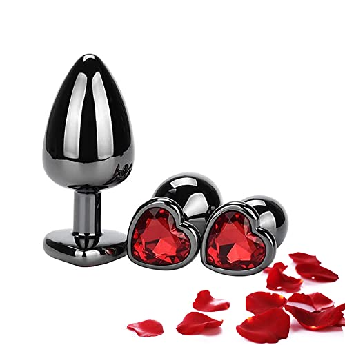 3 piezas de juguetes decorativos de diamantes de imitación An&à-lé Pl-ú&g para damas y niñas (rojo) Cover