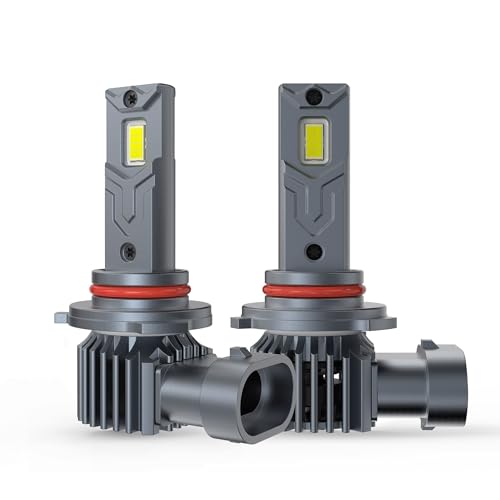 LUDUN Halogen HB3 9005 lampen Auto 12V 60W 6000K Weiß Plug & Play Halogenlampen mit Hoher Helligkeit & Effizientem Kühlsystem HB3 Scheinwerferbirnen für Optimale Nachtsicht (2er Pack)