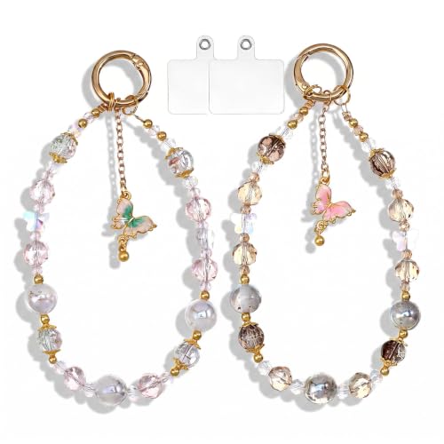 Dragonne de téléphone perles de cristal Ouligay, lanière amovible pour sac à main