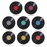8 Pcs Records Wall Decor, 9' Vinyl Records Decorations for Walls Aesthetic for Home Wall Music Party Decoration
