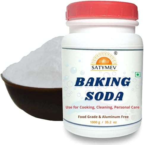 SriSatymev Baking Soda 1Kg Aluminum Free & Food Grade | Cooking, Cleaning, Personal Care