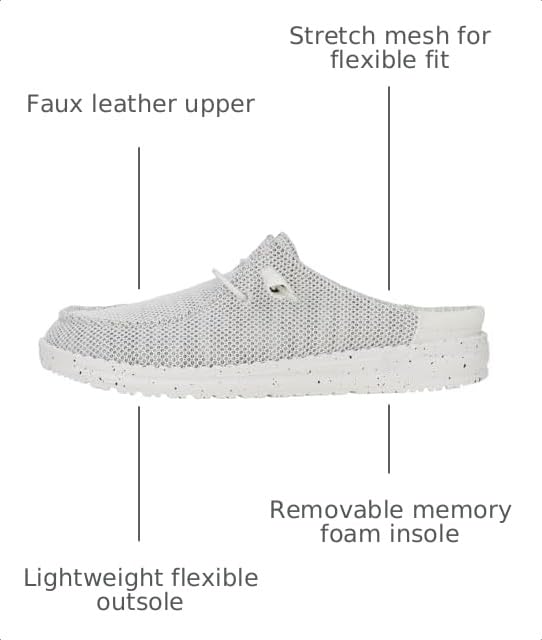Image of HEYDUDE Wendy Slip Stretch Sox, Women's Shoes, Women's Slip-on Loafers, Comfortable & Light-Weight