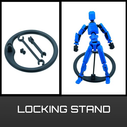 Image of Dummy 13 Action Figure Robot | Fully Articulated 3D Printed Robot Toy | 5.4-inch Collectible Figurine | Matte Finish | Unassembeled | Combo of 2 (Blue-Black+White-Black)