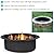Sunnydaze Steel Above-/In-Ground Fire Pit Ring Insert - 33-Inch Outer Diameter (27-Inch Inner Diameter)