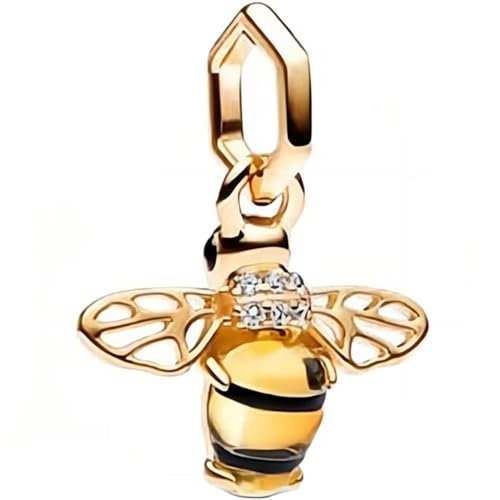 Wedanor Donna Ciondolo- Ape frizzanti Argento 925 Colgantes con Zirconia cubica per Charm Bracciale