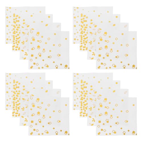 Servilletas de papel dorado Ciieeo elegantes de 100 piezas, desechables y suaves para cenas
