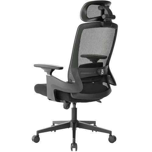 Chaise de bureau ergonomique haut de gamme AVALON avec base en acier robuste