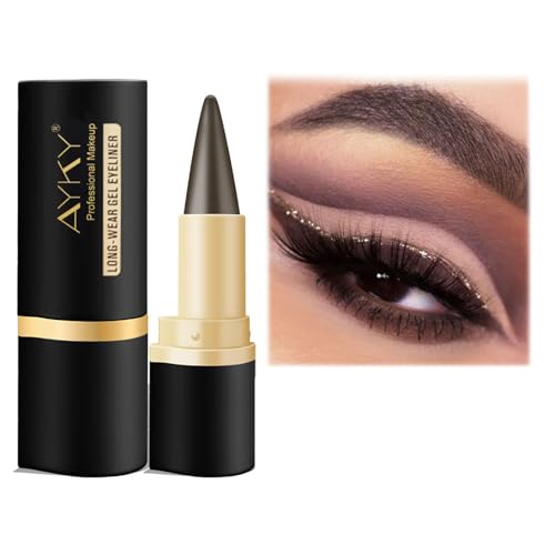 Ayky Long Wear Gel Eyeliner, lápiz gel negro, Pack 2 piezas miniatura 1