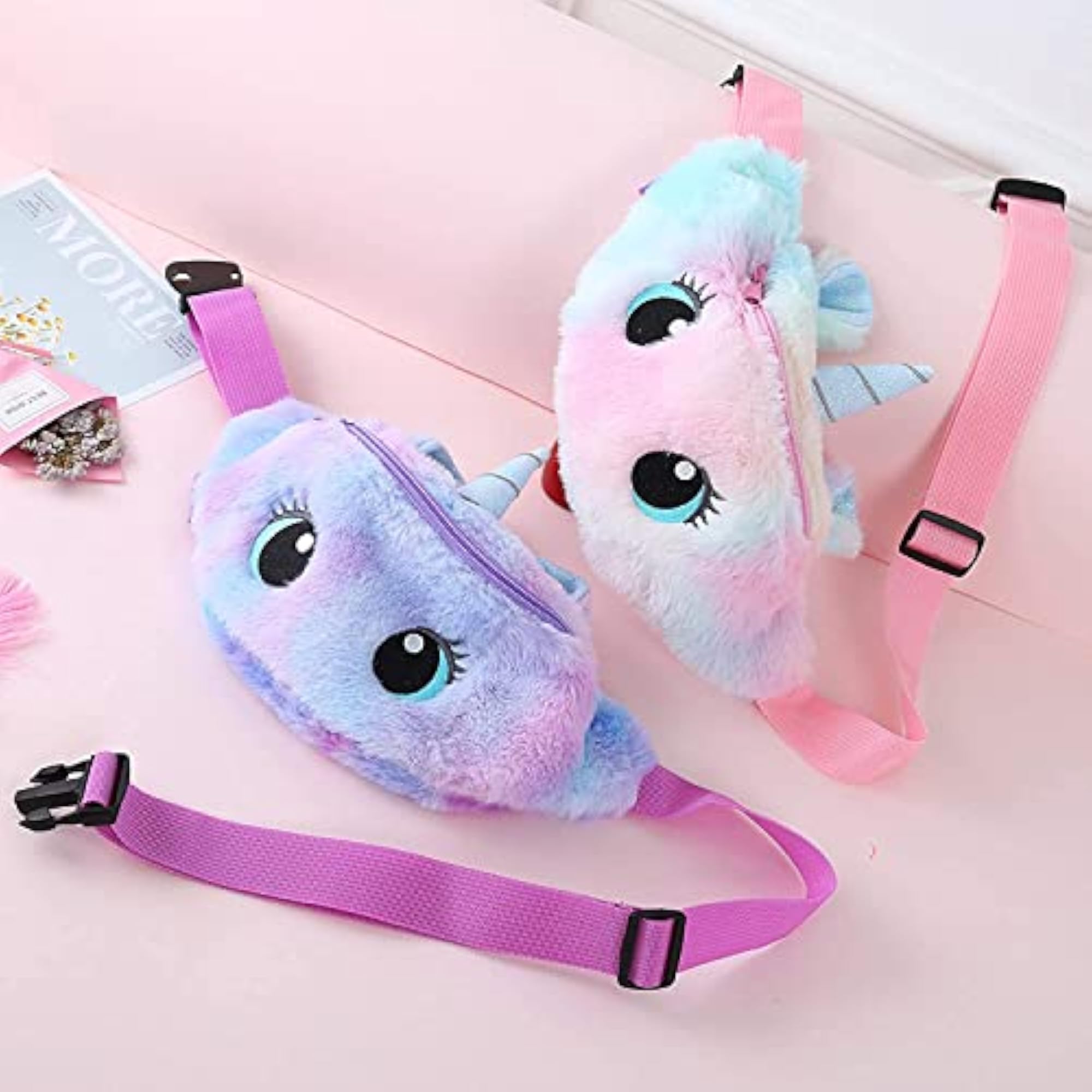 Unicorn Fur Sling Bag Cute and Soft Fur Bag