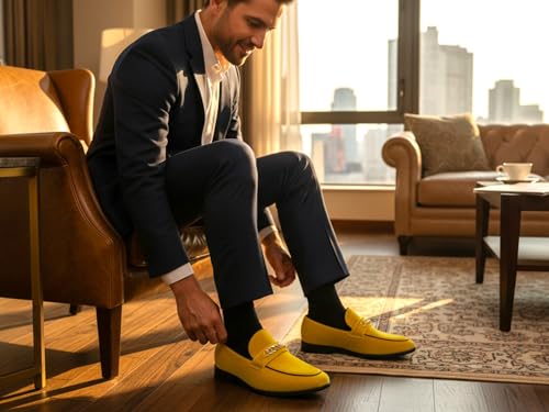 Image of Men's Vintage Velvet Designer Classic Dress Tuxedo Smoking Slipper Loafer Slip On Shoes Arthur-02