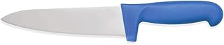WAS 6900 252 - Cuchillo de cocina (acero inoxidable, mango de plástico de color y protección para los dedos, hoja de 25 cm), color azul
