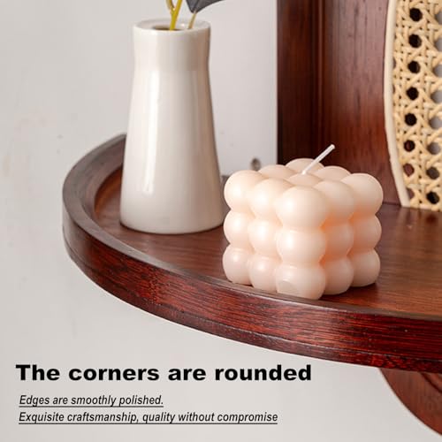 Étagère flottante étagère murale en bambou Moso pour rangement de chambre