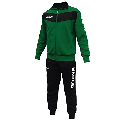 Givova Visa Chandal, Hombre, Multicolor (Nero/Verde), M
