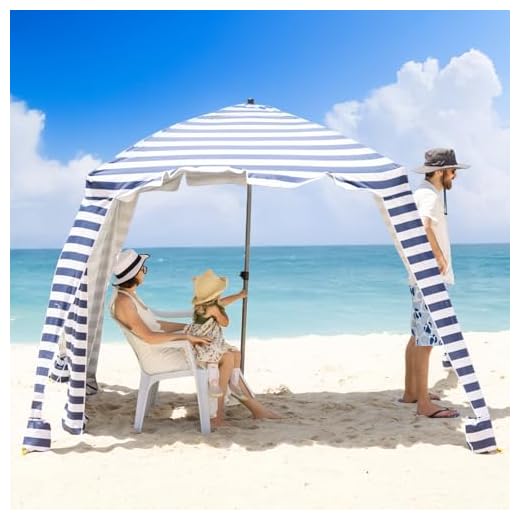 Best beach towel and umbrella combo Beach Cabana Portable Shade Umbrella