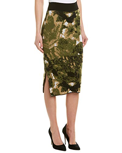 Nicole Miller New York Women's Camo Double Knit Pencil Skirt
