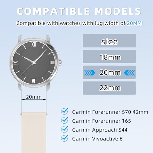 PinnWaa 20mm Silicone Watch Band for Garmin Forerunner 165/165 Music/70/170 by PinnWaa - Used condition - Image 5