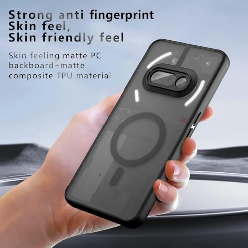 Image of Semi Clear Back Cover Case for Nothing Phone 4a 5G | Compatible with MagSafe | Premium Cover | Shockproof TPU Bumper | Slim Protective Design | Back Cover (Nothing Phone 4a)