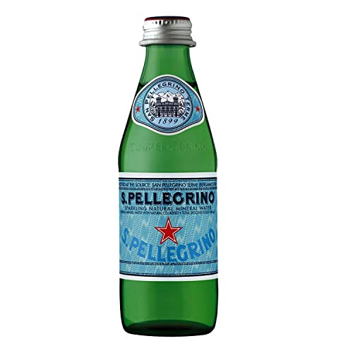 S.Pellegrino Carbonated Natural Mineral Water, 12 Pack Bottle, 12 x 250 ml