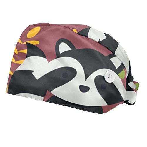 Chapeaux bouffants casquettes de travail respirantes homme femme JDEZ motif imprimé
