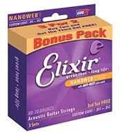 > acoustic strings: Elixir strings: Pack 2 CEL 11052 plus 1 free) ... > Accessories > strings of string instruments acoustic guitar > Elixir; Warranty: 3 years Weight 0.147 Kg