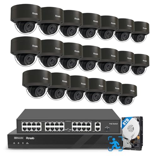 32-Channel 5MP Security Camera System with AI Detection