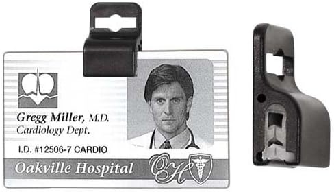 C-Line Black Badge Attachment Clip - 20/PK Black