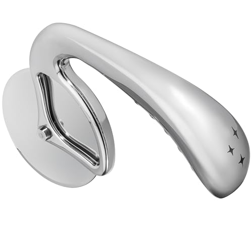 Pizza Cutter Wheel by Midnight Slice - Stainless Steel Food Slicer for Pizzas and more with Ergonomic Handle and Sharp Cutting Surface for Clean Cuts