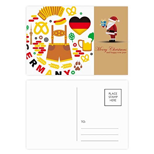 Cartes postales culture du Père Noël lot de 20 pour vœux originaux