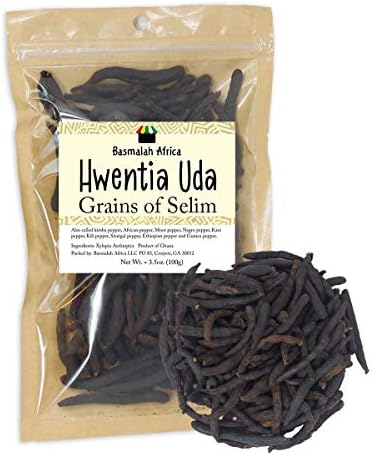 UDA, Hwentia, Grains of Selim, Xylopia Aethiopica, Uda seed, Uda spice, diarr, African Spices, African food (100g)