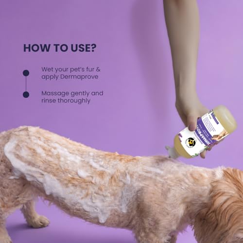 Image of FUR BALL STORY Dermaprove Dog Shampoo Antifungal & Antibacterial Gentle Cleanser for Itch Relief | Supports Sensitive Skin Care | Helps Maintain Skin Hygiene | 300 ml