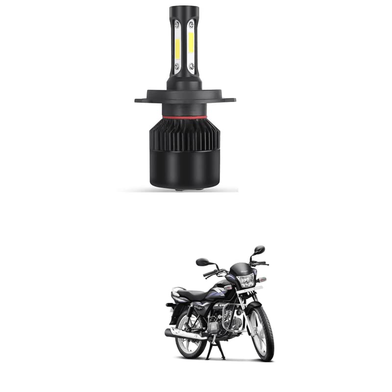 Universal Bike LED Headlight Bulb Replacement H4 LED Headlight Fog Lamp Projector Lens 4 COB/LED Motorbike Fog Light, Dash Light Comfortable With Splen-dor P-ro-image-34