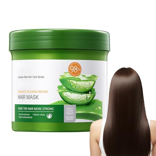 Hppsctink Masque Capillaire, 500g Masque Capillaire à l'aloe vera, Réparer