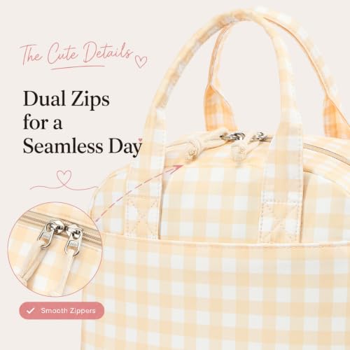 Image of LOVELYWIND Lunch Box for Women Cute Lunch Bags for Women Lunch Tote Bags Reusable Insulated Lunch Box Large Capacity Reusable Insulated Cooler for Work or Travel Gifts or Beach