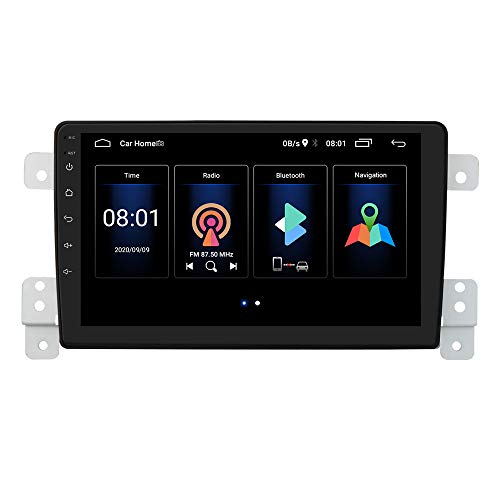 Android 10 Car Radio Stereo for Suzuki Grand Vitara/Escudo 2005-2015 with 2G RAM 64G ROM 9 Inch Touch Screen Car GPS Navigation Steering Wheel Control Bluetooth Mirrorlink