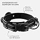 Airtag Hundehalsband, CollarDirect, Reflektierendes Hundehalsband für Apple AirTag für große, mittelgroße und kleine Hunde, Schwarz, Größe M (34-42 cm)