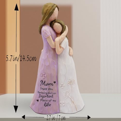 BORLESTA Birthday Gifts for Mom - Christmas Day Gifts for Mom from Daughter - Mother Gifts, Gift for Moms, Mother of The Bride Gifts, Sculpted Hand-Painted Figure (Purple) - Image 4