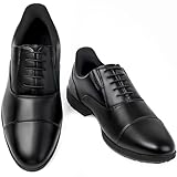 [SOARHOPE] 手を使わずに履ける ビジネスシューズ メンズ 走れる 革靴 通勤靴 紳士靴 革靴風スニーカー 防水 歩きやすい 軽量 スリッポン ストレートチップ 内羽根 冠婚葬祭 就活 結婚式 黒 28.0cm