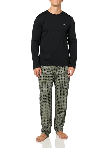 Emporio Armani Men's Pattern Mix Long Pajamas