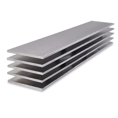 Yampos 5 Pack 1095 High Carbon Steel Flat Bar, 12