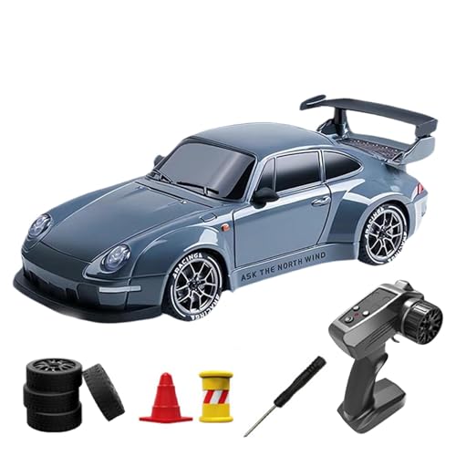 Coche Teledirigido Drift, 1:20 Drift RC Car 4WD Coche De Deriva Carreras Teledirigido con Luces LED,Truck Coche Drift Teledirigidos con Palanca De Totalmente Proporcional 4WD GT Coche Drift RC Car