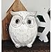 QIAOIDEA Rustic Carved Owl Figurine - Chubby Owl Decor for Home and Office - Shelf, Desktop, Cabinet, Fireplace Mantel