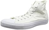 chuck's 85th instagram Typische Gummizehenkappe Converse Ctas Mono Hi 015470-610-8 Unisex - Erwachsene Sneaker, Bianco (Weiß), 38