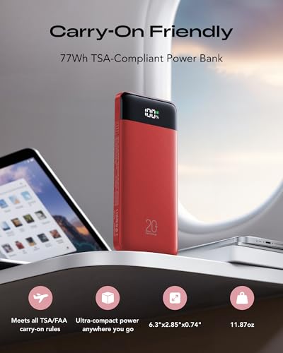 Image of Orfeika 20000mAh Power Bank Fast Charging, Portable Charger with 4 Built-in Cables & 6 Outputs, 20W PD USB C Battery Pack Compatible with iPhone 16 /15, Galaxy, Android, iPad & More (Travel Essential)