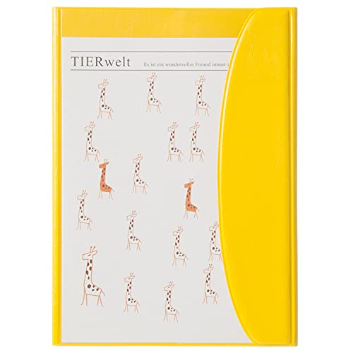 ラコニック 手帳 2022年 A5 マンスリー アニマル イエロー 