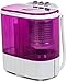 KUPPET Washing Machine, 10lbs Mini Washer for Compact Laundry, Wash&Spin Twin Tub Durable Design Suit for Apartments, Dorms, RV Camping, Purple