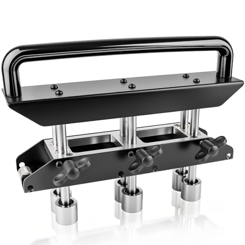 Devvicoo 3-Station Edge Roller Bender for Metal Roofing, 0-90° Angle Large Curves Sheet Metal Bead Roller, Hand Tool for 0.36-0.76mm Thickness, 5/8