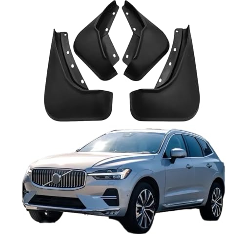 Image of No Drill Mud Flaps Compatible with Volvo XC60 2018-2025 Custom Fit All Weather Exterior Accessories