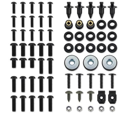 Vis et clips pour speed nus Suzuki GSX 600F Katana boulon carénage noir